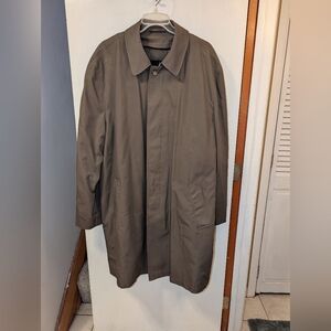 London Fog Single Breast Trench Coat Men’s XL Long Removable Liner